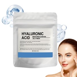 Hyaluronic Acid Powder for Daily Skincare,Hyaluronic Acid Jelly Mask for Face,Natural Hyaluronic Ac/id Powder for Face Skincare,Deep Hydration Smooths Wrinkles,Water-Soluble,Hydra/ting Masks