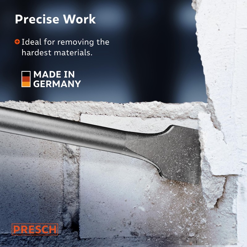 PRESCH SDS Plus Wide Chisel - Extremely Robust, Durable 40mm