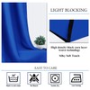 Diraysid Royal Blue Grommet Blackout Curtains for Bedroom Thermal Insulated