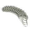 HUJI Heavy Duty Roller Shower Curtain Rings, Polished Chrome Set