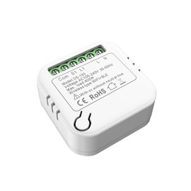 Naigebrol WiFi MINI Smart Light Switch DIY Home Automation Compatible Alexa/Google Home 16A High-power load 1/2 Way There is no need to connect the neutral line light-controlled Circuit breaker 1Gang