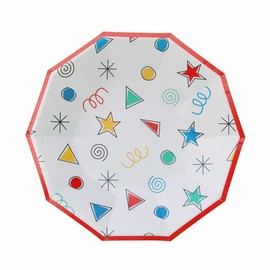 Happy Colors Party Plates (Pack of 8) | Colorful Party Plates | Colorful Paper Plates | Colorful Disposable Plates | Superhero Plates