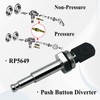 Ebrmeiwo RP5649 Stainless Steel Push Button Diverter, Compatible with Tub
