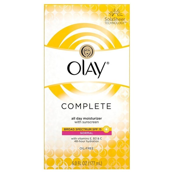 Olay Lotion W/Ss Norm 6z Size 6z Olay Complete All Day Moisturizer W/Sunscreen Normal 6z