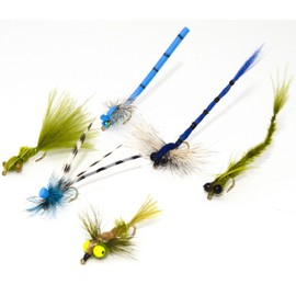 Outdoor Planet 12 Effective Dragonfly and Damsel Fly Fishing Flies | Dry Flies, Wet Flies, Nymphs Flies | Trout, Bass, Bluegill, Panfish, Browns and Rainbows