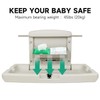 anydry Durable Wall-Mounted Baby Changing Station, Heavy-Duty Design with Safety