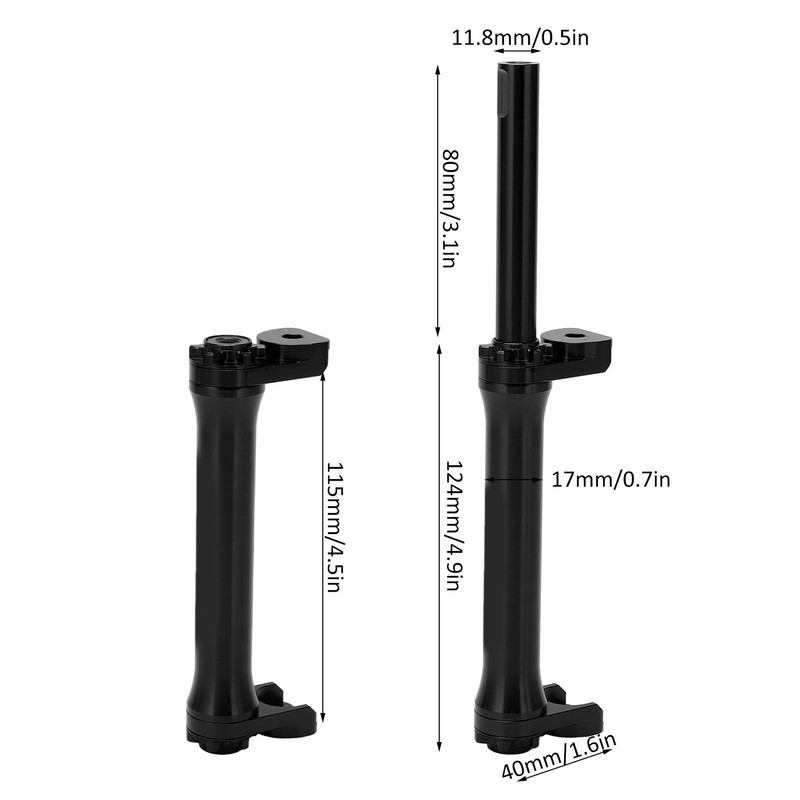 Aluminum Alloy Easy Wheel Extension Telescopic Bar for Brompton 3sixty