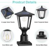 Solar Post Lights, 6000K Dusk to Dawn Solar Lamp Post