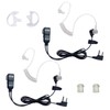 Lixin Two Way Radio Earpiece, Walkie Talkie Headset,Transparent Security HeadphonesCompatible
