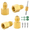 Tigbear R1234YF Refrigerant Tank Adapter, R1234YF Vacuum Pump Adapter Fitting,