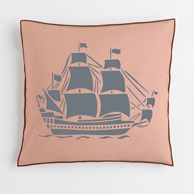 Sailboat Wall Stencils Template Reusable Spray PaintStencils for Craft Painting
