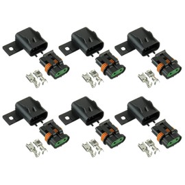 BOJACK Waterproof Sealed ATO ATC Fuse Holder Assembly Splice Existing Wire Kit for ATO ATC Fuses (Pack of 6)