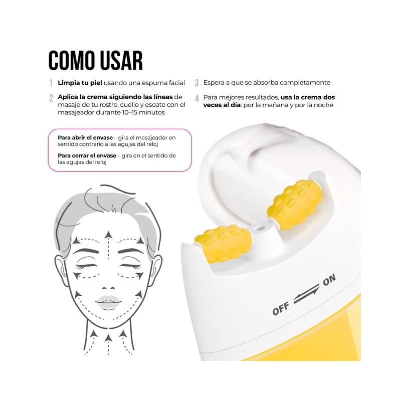Crema para Rostro y Cuello 7Days Colágeno, 40 ml