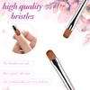 French Tip Brush 2PCS Acrylic Nail Art Brushes & Dotting