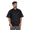 ChefsCloset Short Sleeve 10 Button Chef Coat, Unisex Cotton Blend
