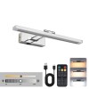 Hardwired Picture Light Chrome LED Dimmable Modern Picture Lights for