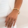 Gold/Silver Cuff Bangle Bracelets for Women 18K Gold Plated Chunky