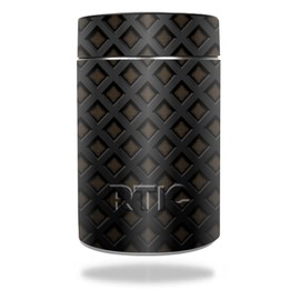 MightySkins Skin Compatible with RTIC Can (2016) wrap Cover Sticker Skins Black Wall
