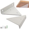 Pack of 2 Hidden Shelf Brackets, Shelf Brackets, Triangle Shape,