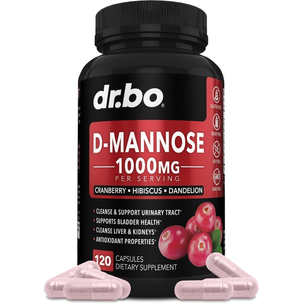 D Mannose Supplements for Women Pills - Natural D-Mannose 500mg