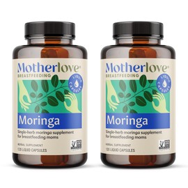  Motherlove Moringa (240 Capsule Value Size) Lactation Supplement to Support Breast Milk SupplyNon-GMO, Organic Herbs, Vegan, Kosher