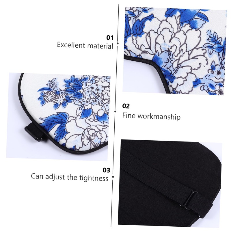 Ipetboom Elegant Eye Mask Soft Sleeping Blindfold for Travel Home