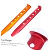 KOMBIUDA 4pcs U-Shaped Aluminium Alloy Tent Pegs Camping Stakes for