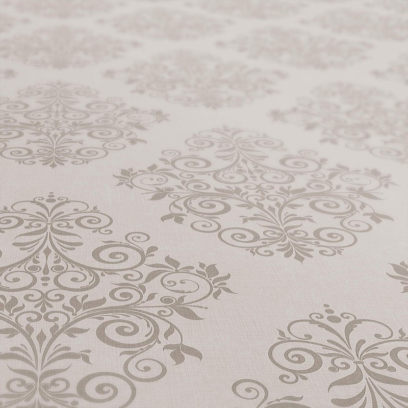 Anro Oilcloth Tablecloth, Oilcloth Wax Tablecloth, Tendril Pattern, 220 x