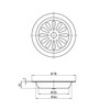 SANEI PH65F-2 Sink Drain Plug Dish, For Mini Kitchens, Outer