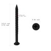 WenSilon(30 PCS) 3/16" x3-3/4 Black Concrete Screw Anchor Black Flat