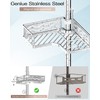 ALLZONE Corner Shower Caddy Tension Pole, Quick to Install, Easy