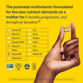 Ritual Essential for Women Postnatal Multivitamin - Postpartum Vitamin - Omega-3 DHA & Choline for Lactation Support, Vitamin A, C, D3 & Zinc for Immune Function Support*, B12, Iodine, Biotin, 30 Day