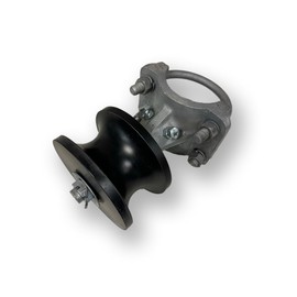 Advantage Industries 4" x 6 5/8" Cantilever Gate Roller | with Poly Wheel | Uncovered Chain Link Gate Rollers | Heavy Duty for Sliding Gates | Industrial Design | Black | (AD5004)