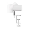 ledscom.de Waika Clamp Light Switch Matt White with LED GU10