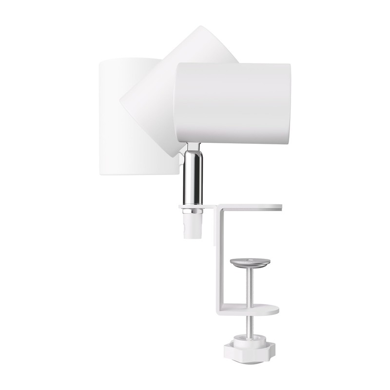 ledscom.de Waika Clamp Light Switch Matt White with LED GU10