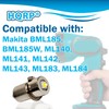 HQRP 2-Pack LED Upgrade Bulb compatible with Makita BML185 BML185W