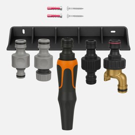 Naturalspring® Wall Bracket for Gardena Couplings & Adapters & Hoses Storage Holder Garden Hose Accessories