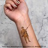 4 x 'WW1 British Soldier' Temporary Tattoos - Water Resistant,