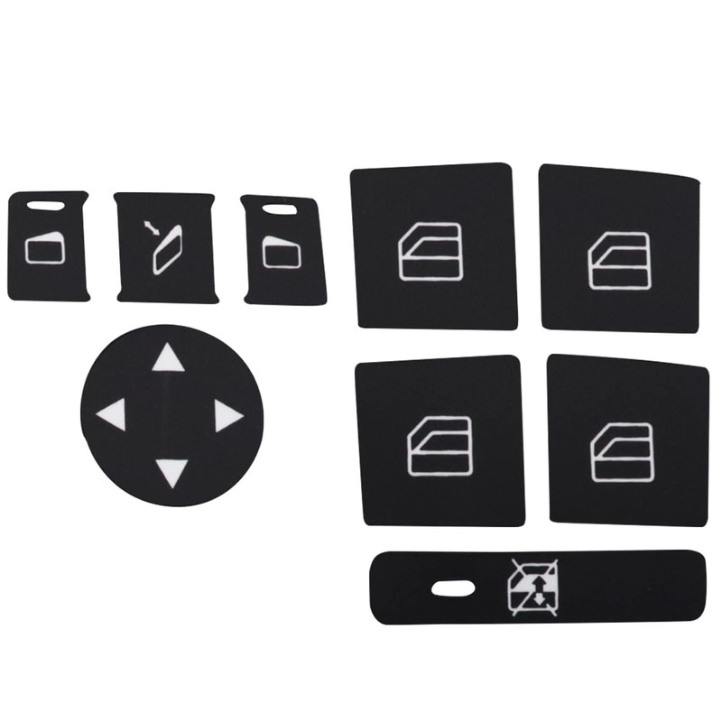 Priprilod Door Steering AC Window Repair Button Kit Decal Stickers