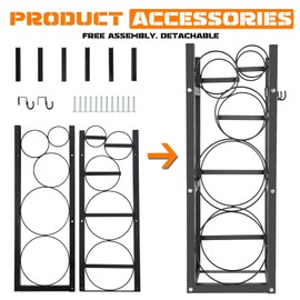 EliteEdge Tank Rack for Refrigerant Cylinders | Holds 2 x 30 Lbs and others| Ideal for Freon, Oxygen, and Nitrogen Storage | 12"x11"x35"