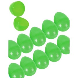 Rhode Island Novelty Set of 12 Green 2.5" Plastic Easter Eggs