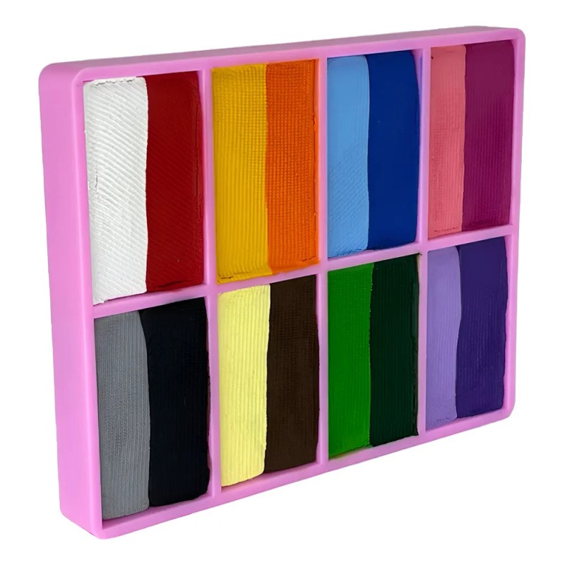 Colibrix Maquillaje Corporal Base Agua Kit Con Pinceles Pro