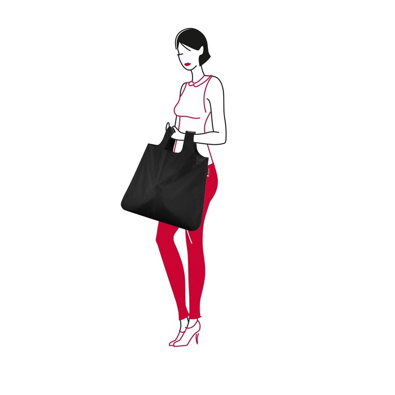 reisenthel Mini Maxi Shopper, Shopping Bag, Carry Bag, black, AO7003