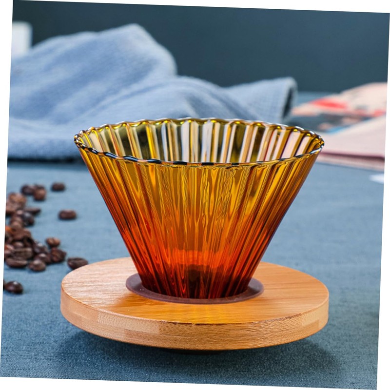 SHINEOFI 1 Set Coffee Dripper Durable High Borosilicate Funnel with