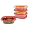 Rubbermaid TakeAlongs Sandwich Food Storage Containers, 2.9 Cup, Tint Chili,