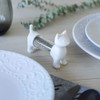 balvi Toothpick Dispenser and Salt and Pepper Shakers CAT White