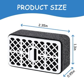 Deodorizer Catalyst Filter Cartridge Compatible with Toto Washlets THU6474-01, THU6072, S550E, C5, C2, SW3074, SW3054T40, SW3056T40 Bathroom Toilet Carbon Air Filter Replacement (2 PCS)