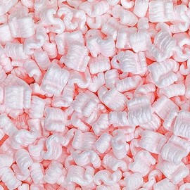 Bubblefast! Brand 3.5 cu. ft. Pink Anti-Static Packing Peanuts Popcorn Made from 100% Recycled Material Bubblefast! Brand 3.5 cu. ft. (22.5 Gallons) Pink Anti-Static Packing Peanuts Popcorn Made from 100% Recycled Material - Color: Pink