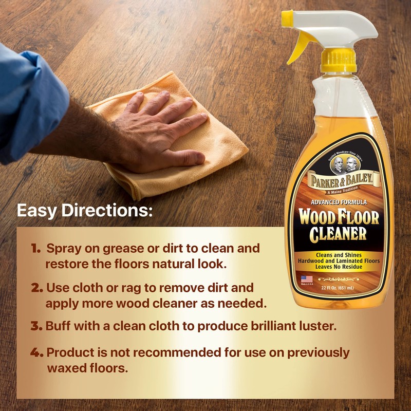 Parker & Bailey Wood Floor Cleaner – Use on Hardwood,