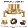 Brass Quick Couplings, Pack of 2 1 Inch Hose Connection,